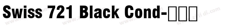 Swiss 721 Black Cond字体转换